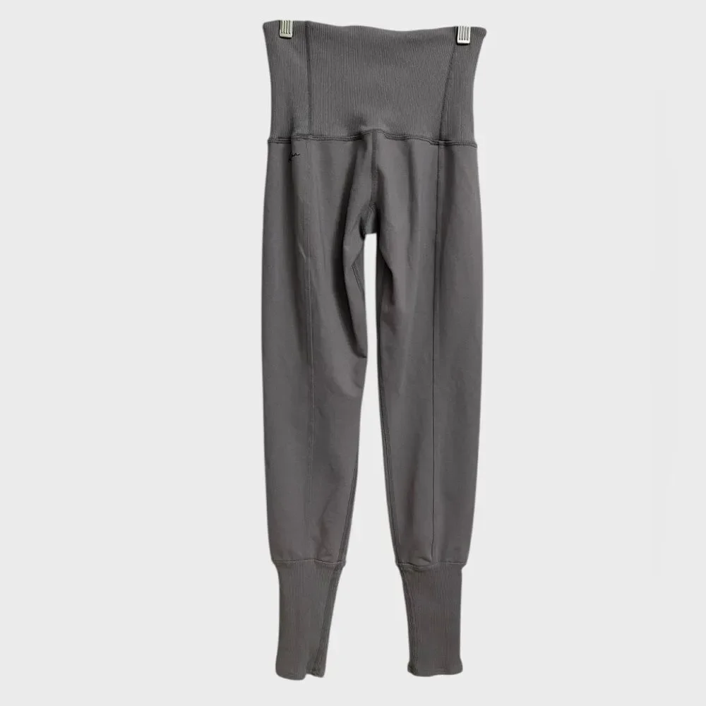 Karma Athletics Yama Leggings Tights Women's Size XS-S Heathered Grey Yoga Gym